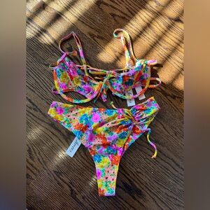 For love and lemons floral bathing suit